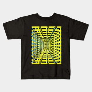 Apartment Building Brutalism Pattern 02 Kids T-Shirt